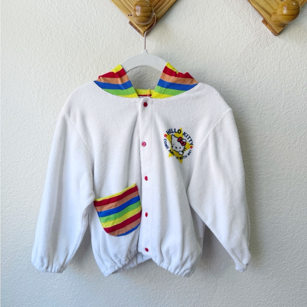 2001 Hello Kitty Sanrio Terry Cloth Sweater